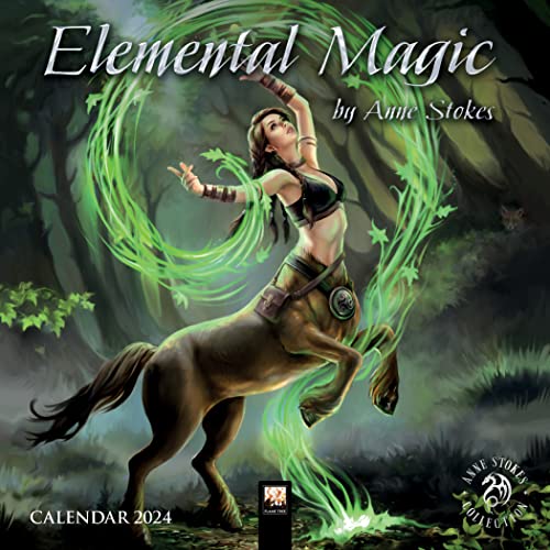 Anne Stokes Elemental Magic 2024 Calendar von Flame Tree Publishing