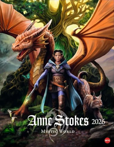 Anne Stokes: Mystic World Posterkalender 2026: Mystische Wesen in einem Wandkalender für Fantasy-Fans. Kalender im Format 34 x 44 cm. von Heye