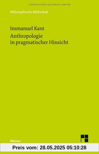 Anthropologie in pragmatischer Hinsicht