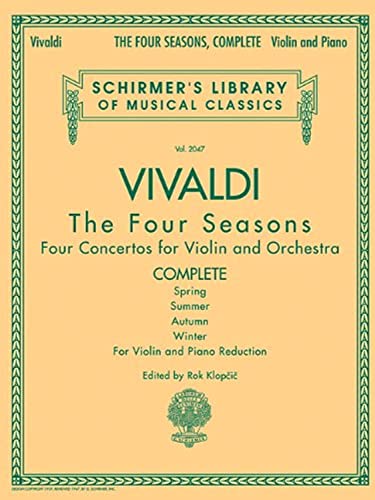 Antonio Vivaldi - The Four Seasons, Complete: For Violin and Piano Reduction