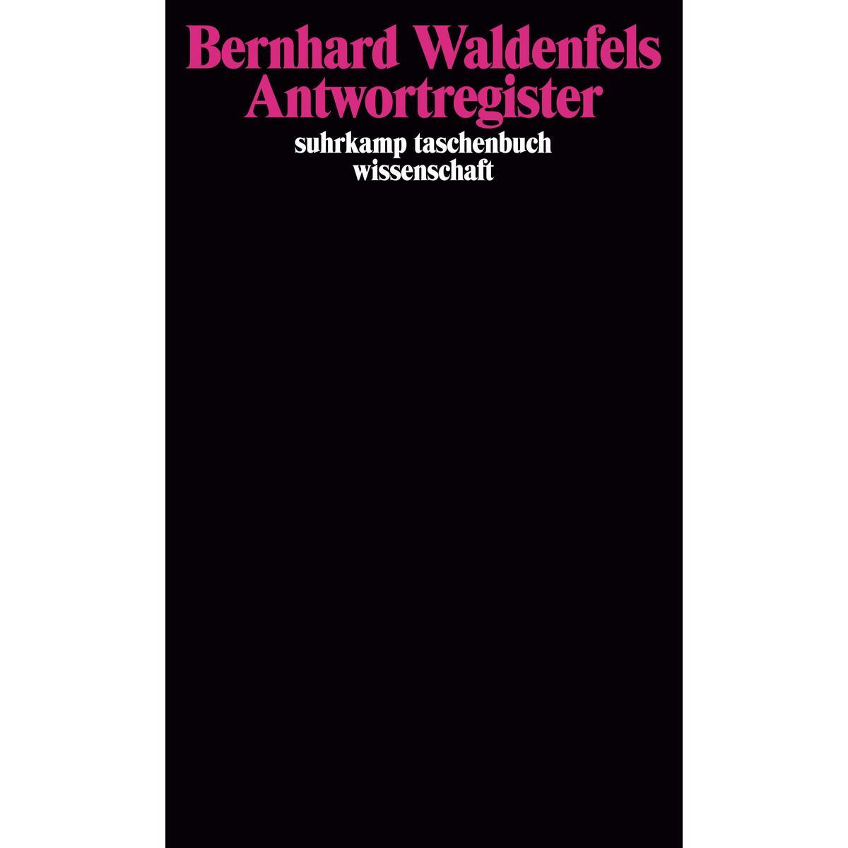 Antwortregister von Suhrkamp Verlag AG