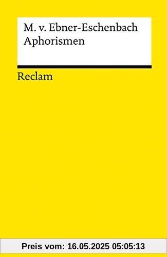 Aphorismen (Reclams Universal-Bibliothek)