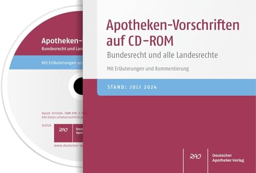 Apotheken-Vorschriften auf CD-ROM: Bundesrecht und alle Landesrechte. Mit Erläuterungen und Kommentierung Apotheken-Vorschriften auf CD-ROM: Bundesrecht und alle Landesrechte. Mit Erläuterungen und Kommentierung von Deutscher Apotheker Verlag