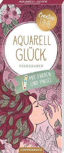 Aquarell-Glück: Feenzauber: 20 Ausmalmotive auf Aquarellpapier, 6 Aquarellfarben für jedes Motiv und Pinsel Aquarell-Glück: Feenzauber: 20 Ausmalmotive auf Aquarellpapier, 6 Aquarellfarben für jedes Motiv und Pinsel