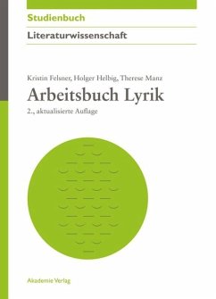 Arbeitsbuch Lyrik von Akademie Verlag