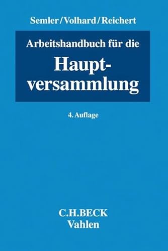 Arbeitshandbuch für die Hauptversammlung