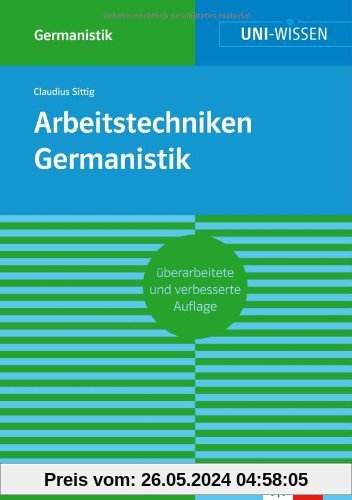 Arbeitstechniken Germanistik