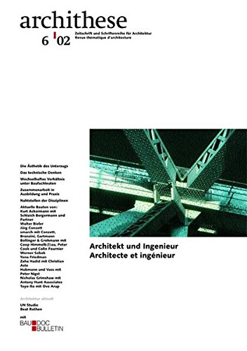 Architekt und Ingenieur (Archithese) von Archithese Verlagsgesellschaft