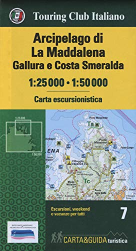 Arcipelago di La Maddalena, Gallura e Costa Smeralda 1:25.000-1:50.000 (Carta & guida, Band 7)