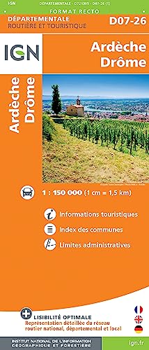 Ardèche - Drôme (721305) (Routier France départementale, Band 721305) von Institut Geographique National