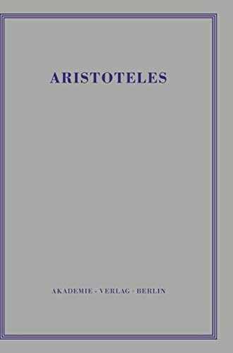 Politik - Buch I: Über die Hausverwaltung und die Herrschaft des Herrn über Sklaven (Aristoteles: Aristoteles Werke, Band 1) von Akademie Verlag GmbH
