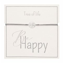 Armband - "Be Happy" - Edelstahl - Baum des Lebens von H.C.A. Collection Handels-GmbH