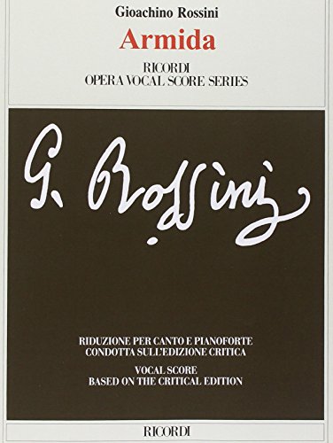 Armida (Ricordi Opera Vocal Score) von Ricordi