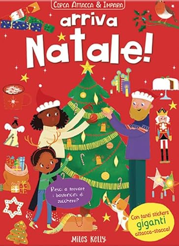 Arriva Natale! Cerca attacca & impara. Ediz. a colori (Miles Kelly) von Doremì Junior