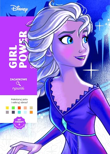 Art therapy Kolorowanka antystresowa Disney. Girl power Zagadkowe rysunki von Olesiejuk