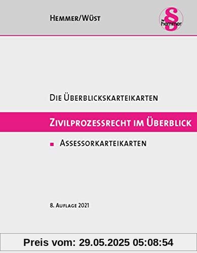 Assessor Karteikarten Zivilprozessrecht im Überblick: Karteikarten (Karteikarten - Zivilrecht)