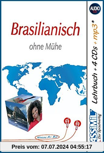 Assimil Brasilianisch ohne Mühe: Lehrbuch (Niveau A1 - B2) und 4 Audio-CDs + 1 mp3-CD* mit 210 Min. Tonaufnahmen