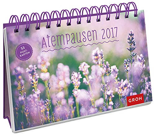 Atempausen 2017: Postkarten-Kalender mit separatem Wochenkalendarium von Groh
