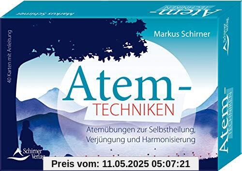 Atemtechniken- Atemübungen zur Selbstheilung, Verjüngung und Harmonisierung: - 40 Karten mit Anleitung