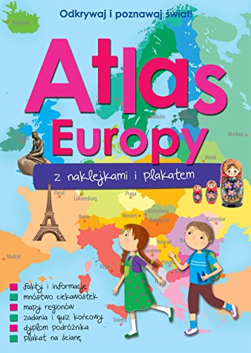 Atlas Europy z naklejkami i plakatem von Wilga