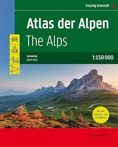 Atlas der Alpen, Autoatlas 1:150.000 (freytag & berndt Autoatlanten)