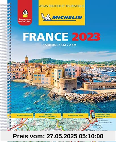 Atlas routier France 2023 Michelin (A4-Spirale)