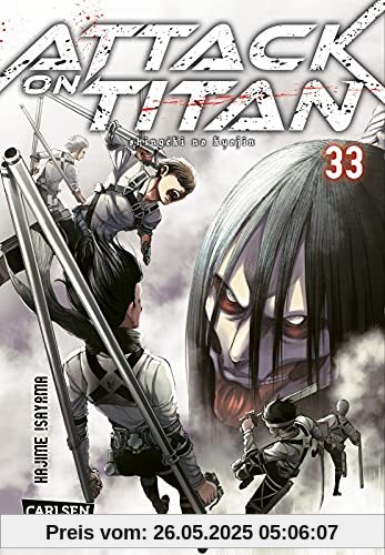 Attack on Titan 33: Atemberaubende Fantasy-Action im Kampf gegen grauenhafte Titanen Attack on Titan 33: Atemberaubende Fantasy-Action im Kampf gegen grauenhafte Titanen