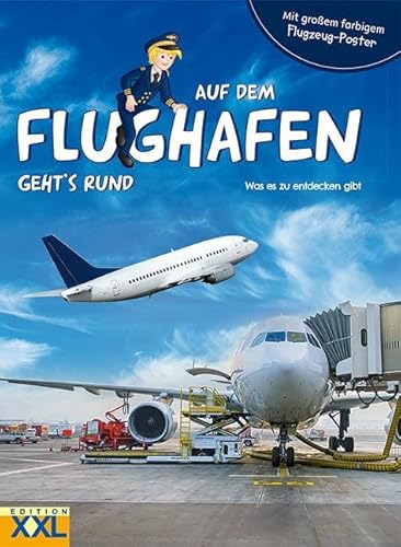 Auf dem Flughafen geht's rund - mit großem, farbigem Flugzeug-Poster: Was es zu entdecken gibt Auf dem Flughafen geht's rund - mit großem, farbigem Flugzeug-Poster: Was es zu entdecken gibt