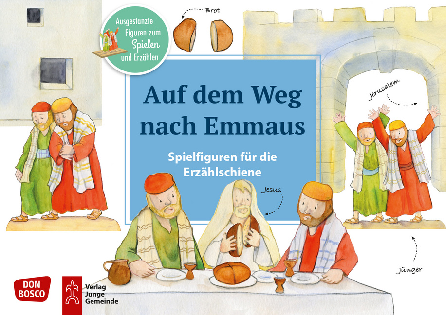 Auf dem Weg nach Emmaus. Erzählschienen-Figurenset Auf dem Weg nach Emmaus. Erzählschienen-Figurenset von Don Bosco Medien