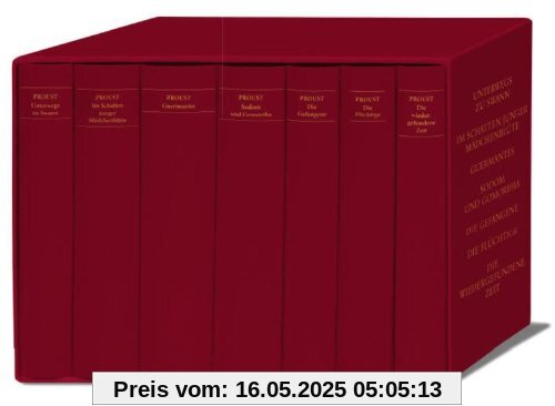 Auf der Suche nach der verlorenen Zeit. Werke. Frankfurter Ausgabe (7 Bände in Kassette)