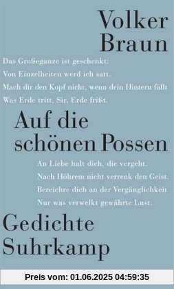 Auf die schönen Possen: Gedichte