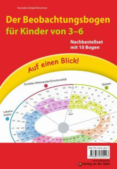 Der Beobachtungsbogen für Kinder von 3-6 Der Beobachtungsbogen für Kinder von 3-6 von Verlag an der Ruhr