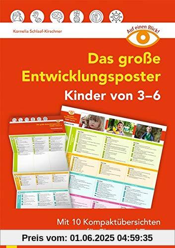Auf einen Blick: Das große Entwicklungsposter – Kinder von 3–6: Mit 10 Kompaktübersichten für Eltern und Team Auf einen Blick: Das große Entwicklungsposter – Kinder von 3–6: Mit 10 Kompaktübersichten für Eltern und Team