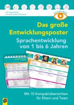 Das große Entwicklungsposter - Sprachentwicklung von 1 bis 6 Jahren von Verlag an der Ruhr