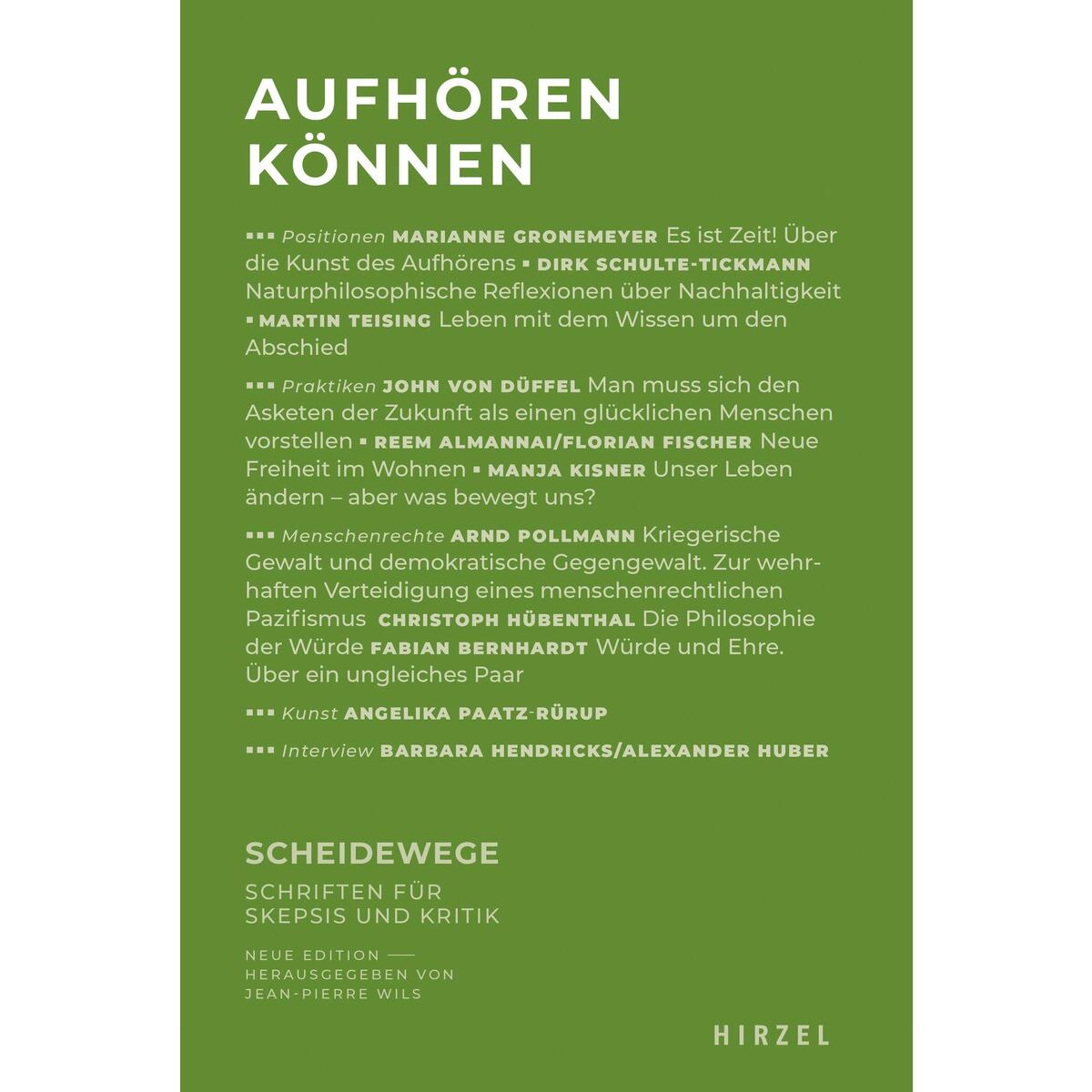 Aufhören können Aufhören können von Hirzel S. Verlag