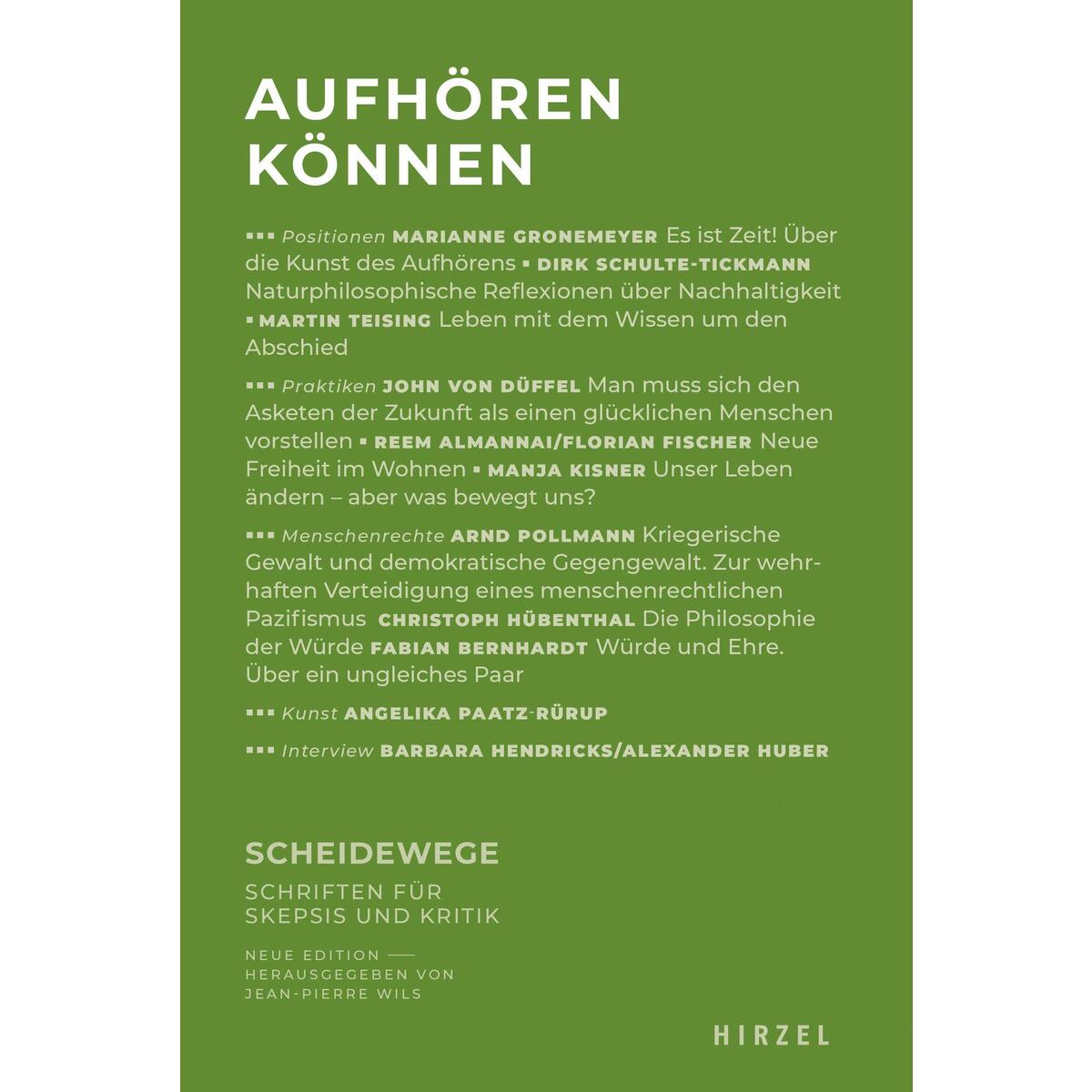 Aufhören können von Hirzel S. Verlag