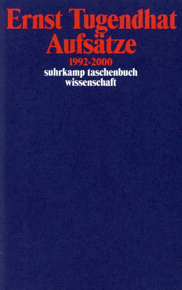 Aufsätze 1992–2000 von Suhrkamp Verlag
