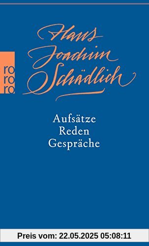Aufsätze Reden Gespräche
