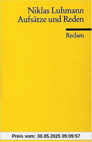 Aufsätze und Reden Aufsätze und Reden