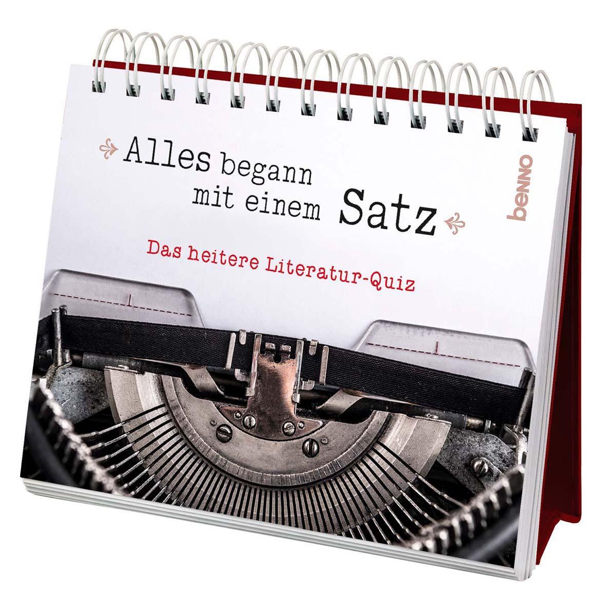 Aufsteller »Alles begann mit einem Satz« von St. Benno Verlag