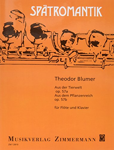 Aus der Tierwelt: op. 57a. Flöte und Klavier. (Spätromantik) von Musikverlag Zimmermann [Zimmermann