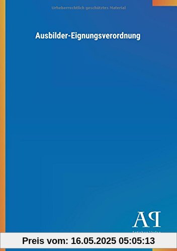 Ausbilder-Eignungsverordnung