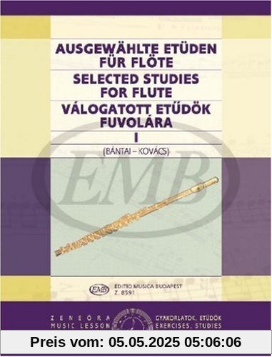 Ausgewaehlte Etueden 1. Flöte