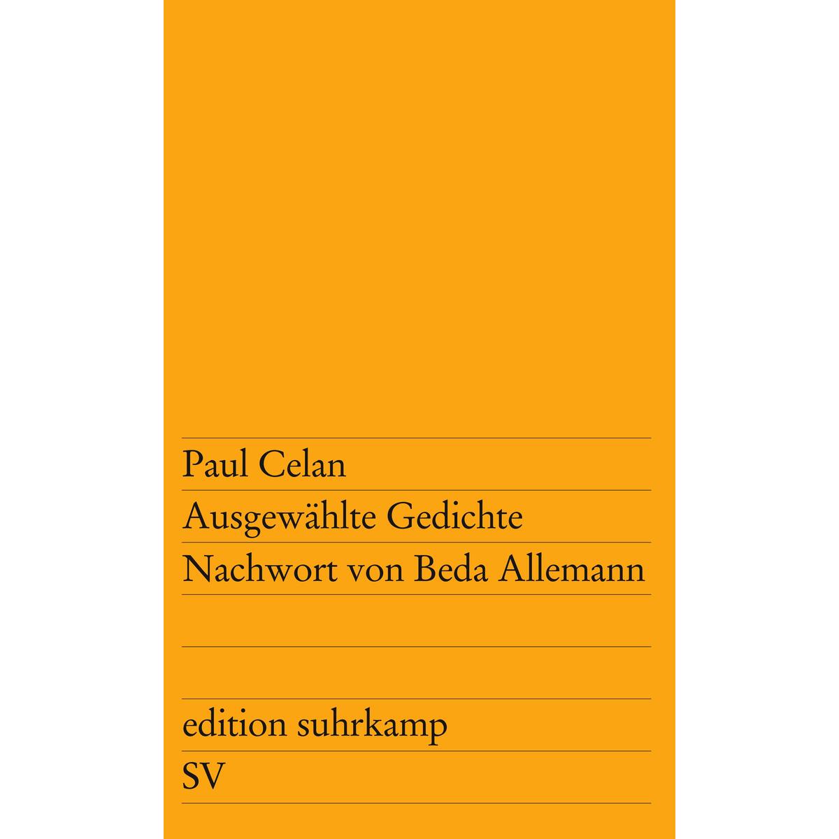 Ausgewählte Gedichte von Suhrkamp Verlag AG
