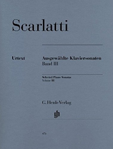 Ausgewaehlte Sonaten 3. Klavier: Instrumentation: Piano solo (G. Henle Urtext-Ausgabe) von Henle, G. Verlag