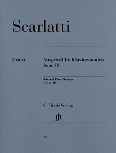 Ausgewaehlte Sonaten 3. Klavier: Instrumentation: Piano solo (G. Henle Urtext-Ausgabe)