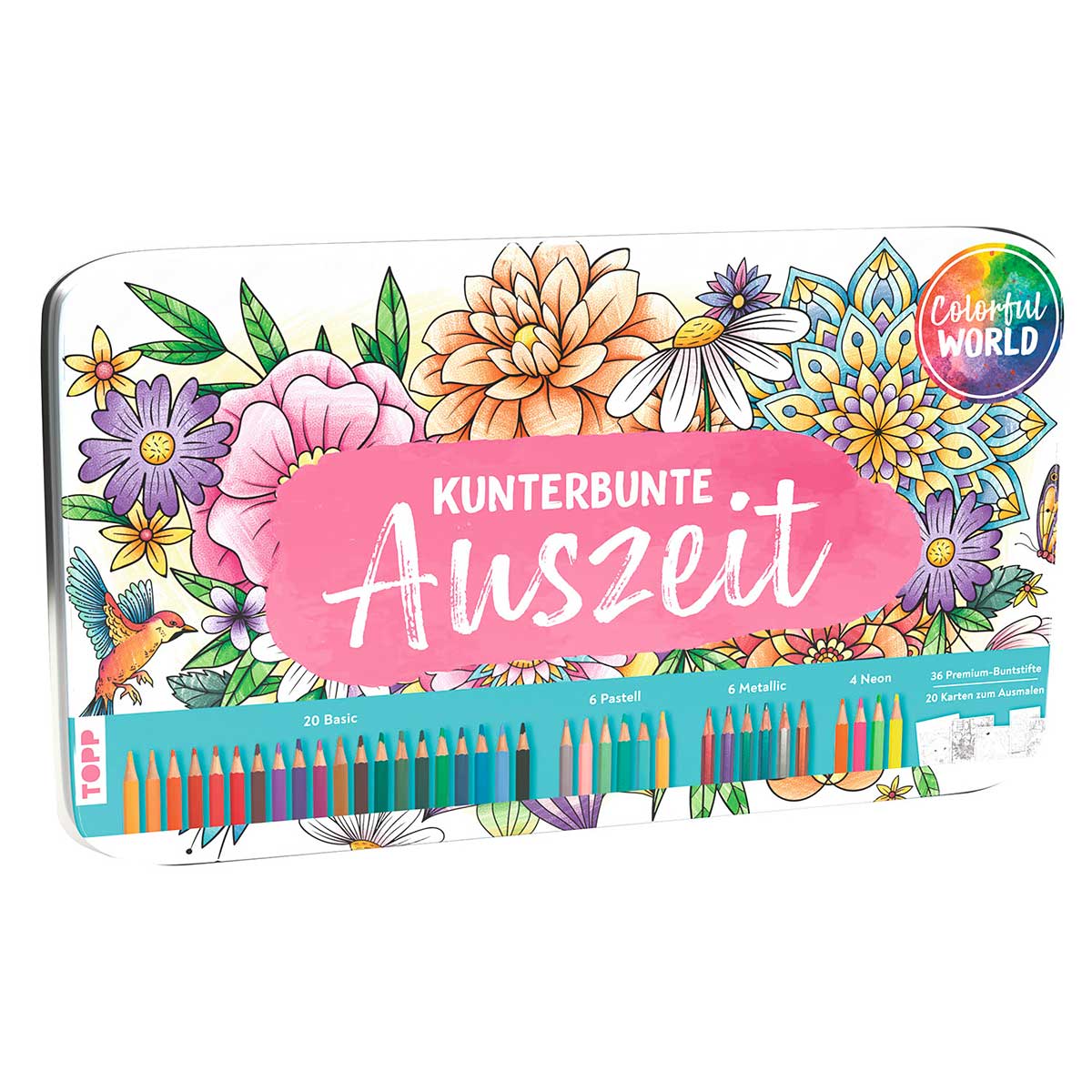 Ausmal-Set »Kunterbunte Auszeit« Ausmal-Set »Kunterbunte Auszeit« von Frech Verlag GmbH