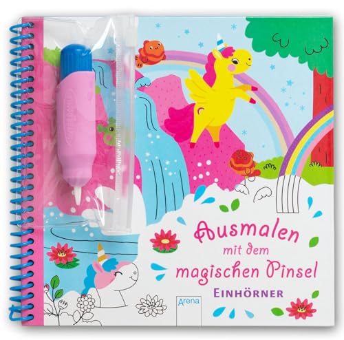 Ausmalen mit dem magischen Pinsel. Einhörner: Malbuch mit Wassertankpinsel für Kinder ab 3 Jahren Ausmalen mit dem magischen Pinsel. Einhörner: Malbuch mit Wassertankpinsel für Kinder ab 3 Jahren