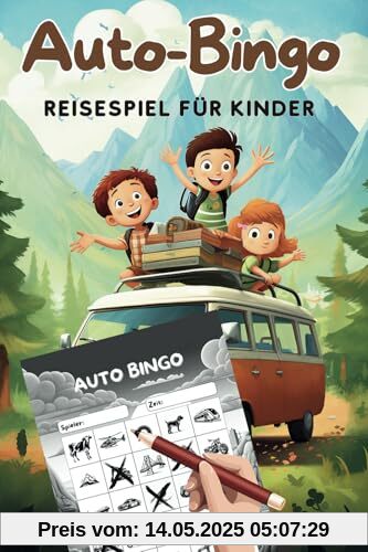 Auto-Bingo: Reisespiel für Autofahrten, Beschäftigung für Kinder