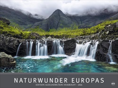 AvH Naturwunder Europas 2026: Traumhafte Landschaften und die Schönheit der Wildnis in einem großen Wandkalender 2026. Querformat 78 x 58 cm (Edition Alexander von Humboldt Kalender Heye) von Heye